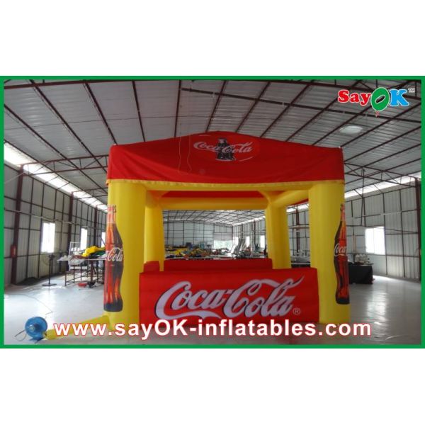 Advertising Exhibition Booth Tent Giant Inflatable Camping Tent Oxford Cloth / Pvc Tarpaulin Outdoor Tent