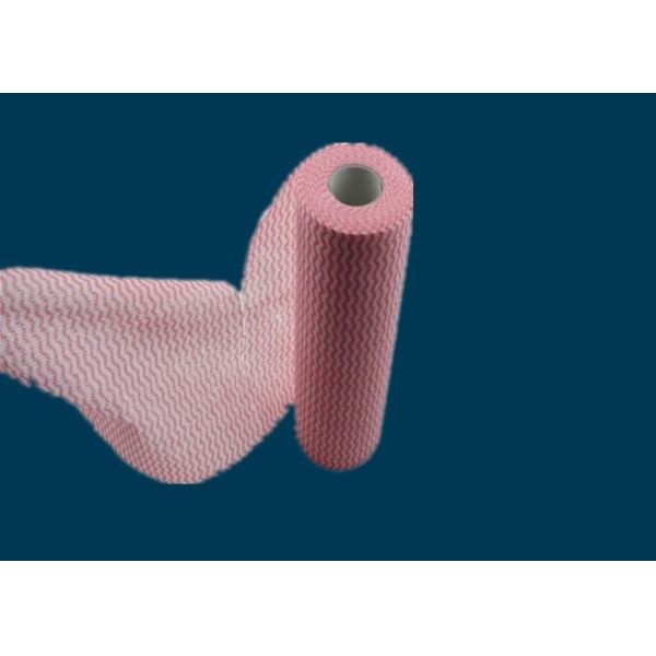 50% VIS 50% Industrial Wipes PET Spunlace Non Woven Fabric Roll Rayon Nonwoven
