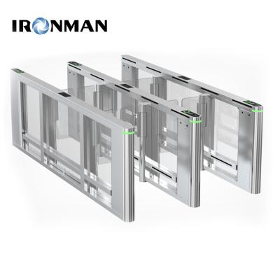 AB Air Port Entrance Long Flap Speed Gate Turnstile With Fence For Secure Gate Access