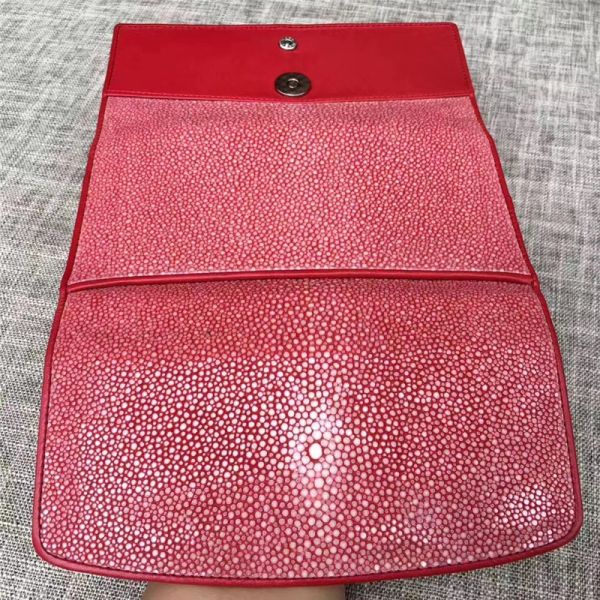 Authentic Smooth Stingray Skin Lady Large Wallet Genuine Leather Female Clutch Coin Purse Women Long Card Holders