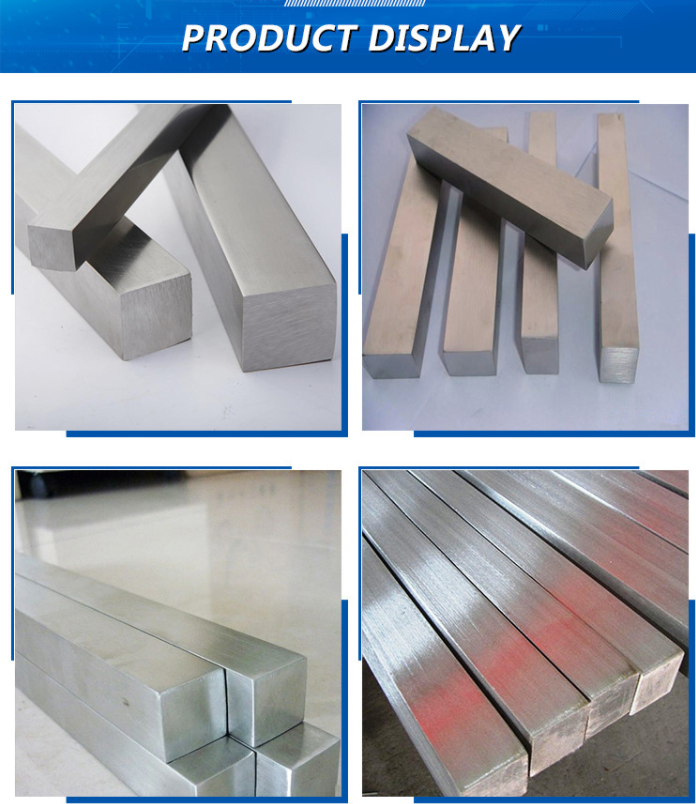 High Quality Wear Resistant Stainless Steel Square Bar for Construction Best Price with Welding and Cutting Processing Services