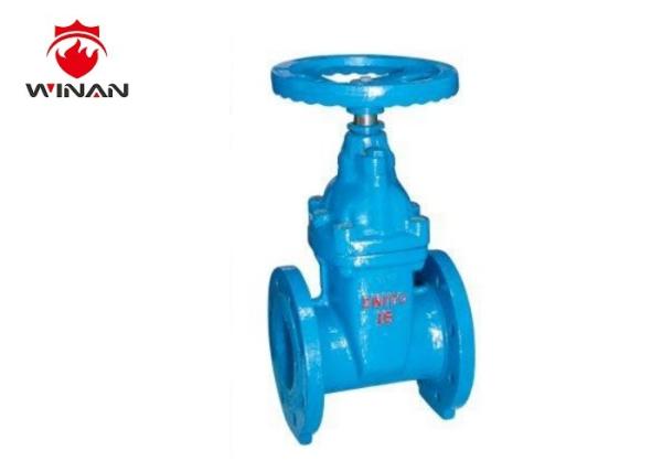 Handle Operated Fire Fighting Valves Dark Stem Resilient Seated Gate Type