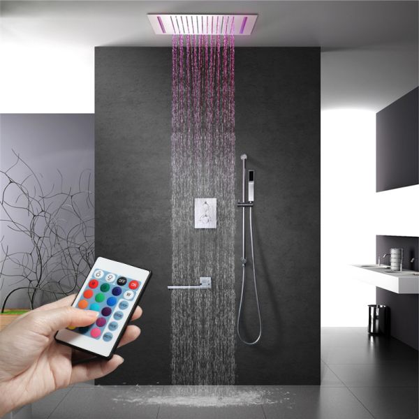 Bathroom Faucet Accessory Type Led Single Function Showers for High Pressure Bathrooms