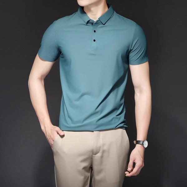 Summer Ice Silk Quick Dry Men's Sports Riding Polo Shirts Equestrian Tops