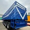 Feichi 3 4 Axle Drop Side Wall Fence Semi Trailer Sidewall Dropside Cargo Transport Truck Trailer for Sale with High Quality