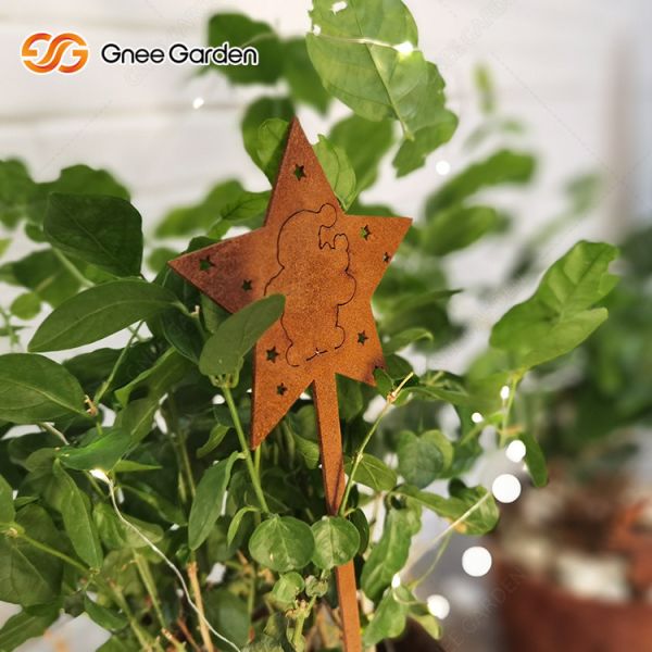 CE Large Art Craft Corten Steel metal Rusty Garden Ornaments Customizable Size