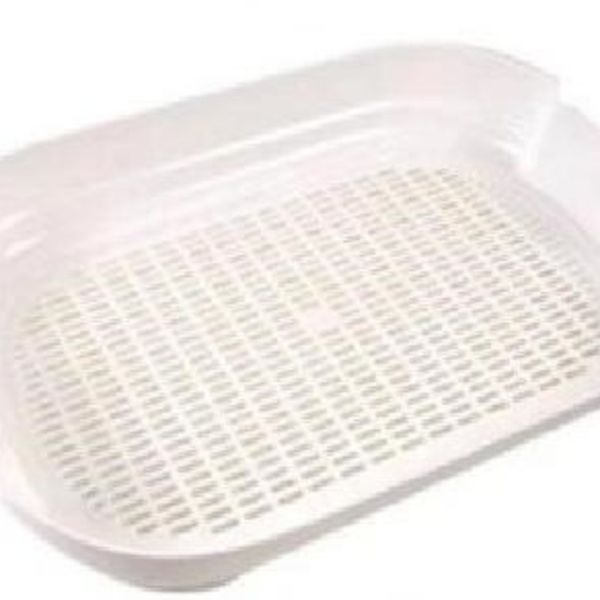 OEM ODM Semi Enclosed Cat Litter Box PP PET Cleaning Litter Box