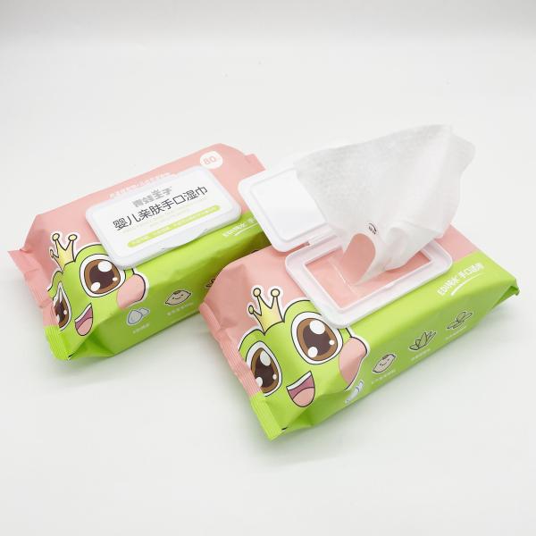 Mini Travel Size Hand Wet limpa a tela não tecida de Spunlace da criança para limpezas molhadas