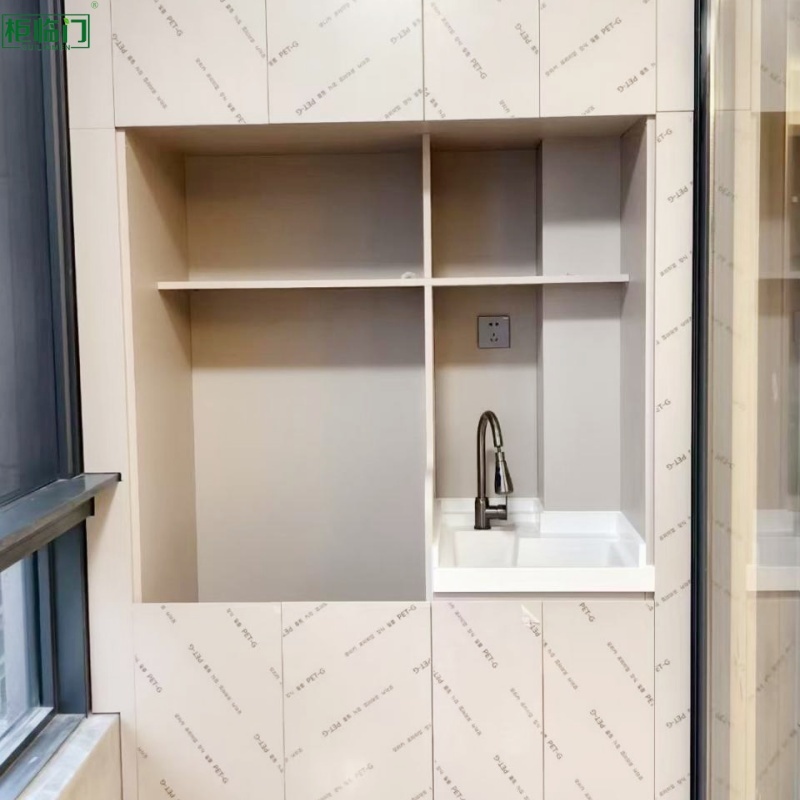 Modern Balcony Aluminum Cabinet Moisture Proof With High Sun Protection