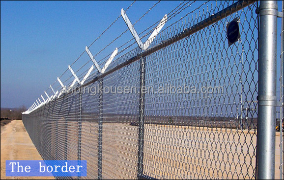 Электрический забор безопасности периметра аэропорта с тепловой обработкой и водонепроницаемой конструкцией