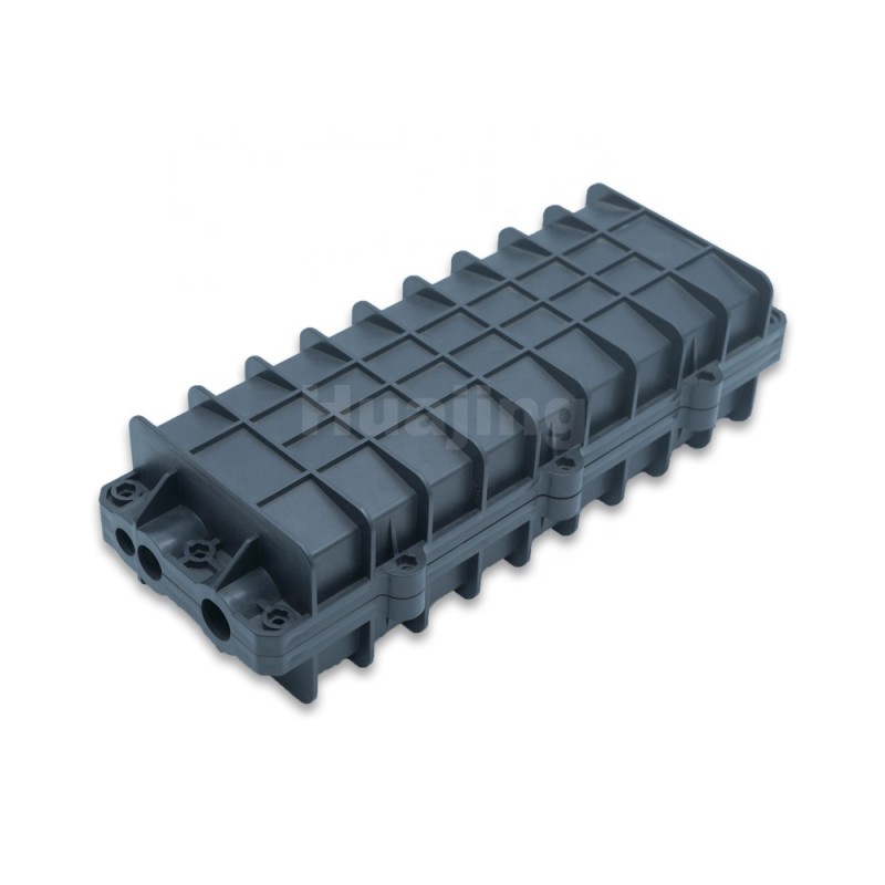 ABS Flexible In Line Fiber Splice Enclosure 6 Ports 96 Cores Capacity