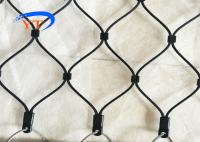 La maille X de câble métallique d'oxyde de noir de solides solubles tendent la clôture de haute résistance de câble de sécurité