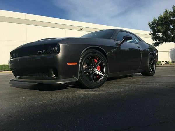 Challenger Charger RWD Demon Replica Wheels Rims Satin Black 20 9.5
