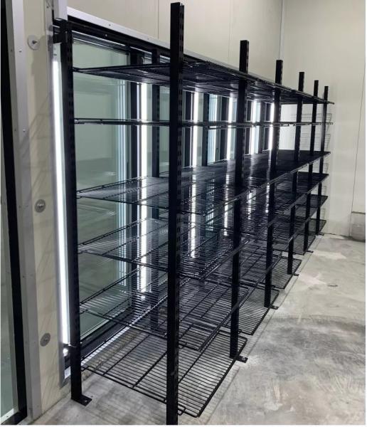 Compressor de rolagem Walkin Freezer Commercial Glass Door Freezer com -0.4f Temperatura