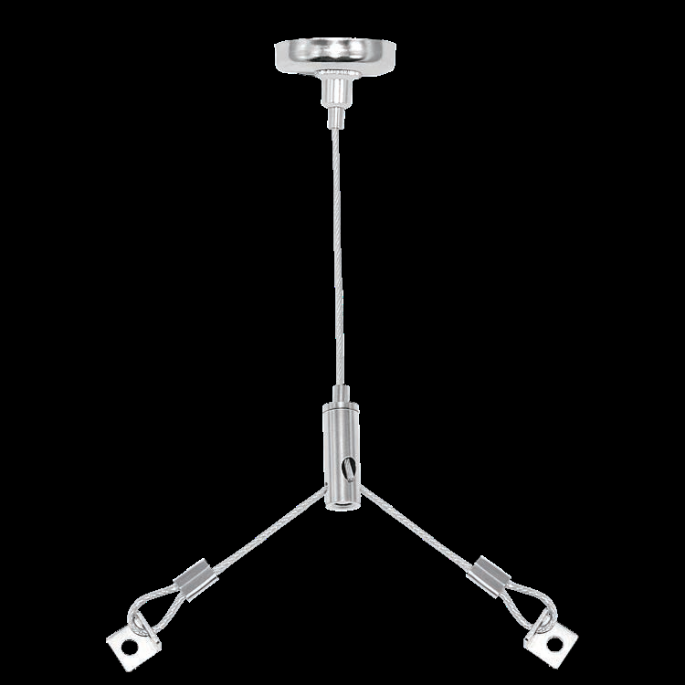 Height Adjustable Stainless Steel Disc Cable Gripper Dual Installation for Ceiling Mount Hardware