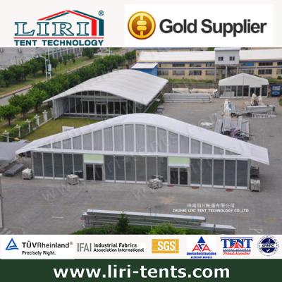 Popular Arcum tent with solid glass wall for buiness fair or wedding party