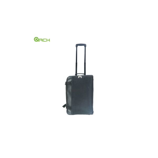 Rolling Luggage Bag Wheeled Duffle with One Big Front Pocket