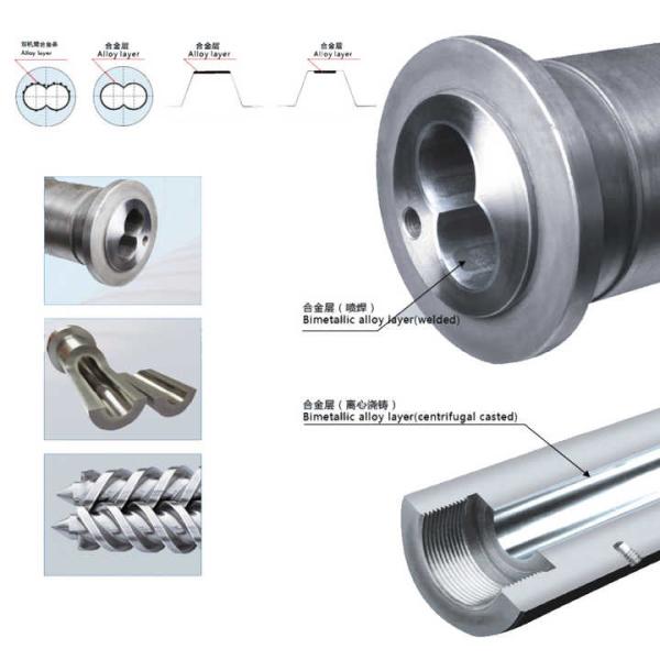 800-10000mm Length Single Bimetallic Screw And Barrel Set For Manufacturing Extrusion Screw Barrel