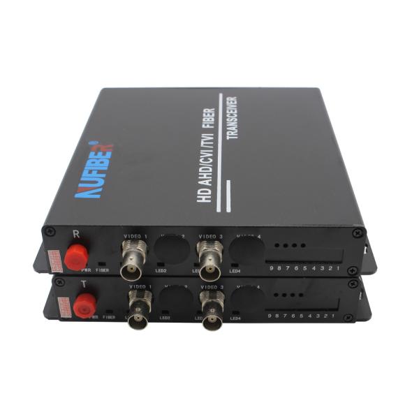 HD AHD / TVI / CVI 1080P Fiber Video Converter 2Ch 2MP Simplex SM 1310 / 1550nm FC