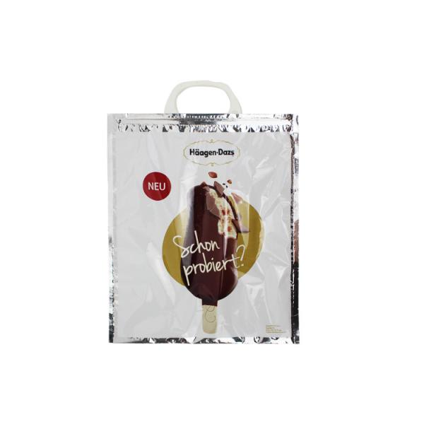 Disposable 0.1-0.5mm PET / VMPET Hot Cold Food Thermal Insulated Delivery Bags