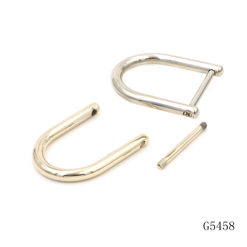 23.4mm Detachable D Ring Metal Screw D Buckle for Bag's Making or Key Chain