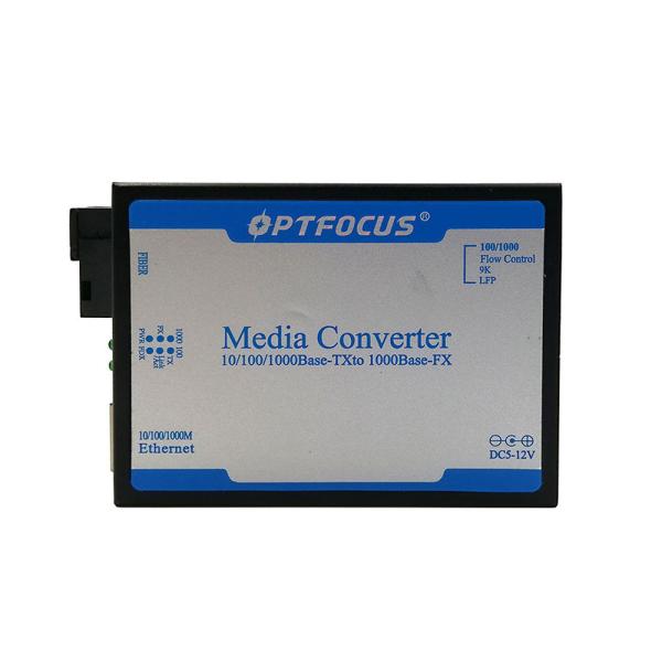 10 / 100M Fiber Media Converter Single Fiber SM SC 80KM , Black or Silver