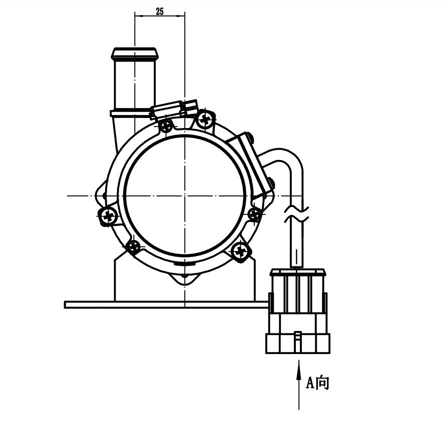 12V/24V водяная помпа управлением BLDC электротранспортов PWM для системы охлаждения кораблей
