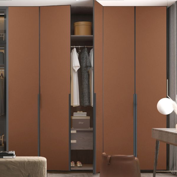 Multiple Colors Including White Laminate Wardrobe Doors with Aluminum Edge Strip Suitable Residential Commercial Wardrobes Durable Stylish