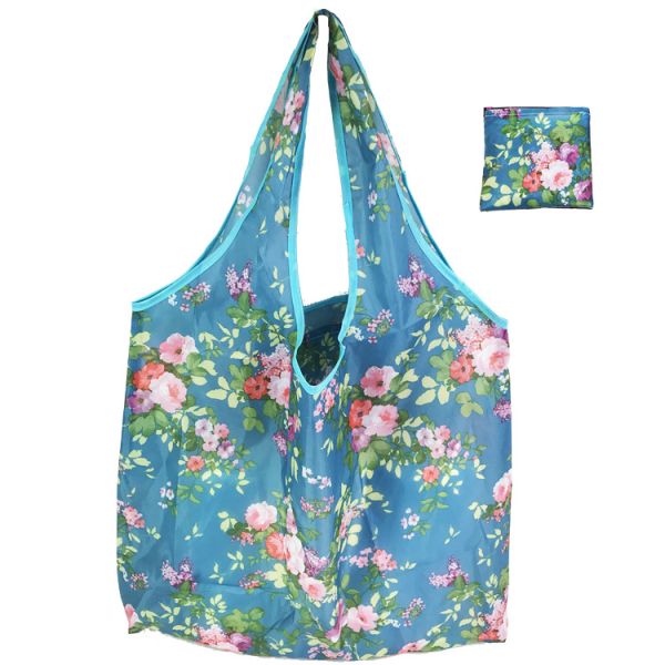 Amazon hot selling Reusable Grocery Tote Bags Eco Friendly handbags Large Heavy Duty Machine Washable Ripstop Nylon bag