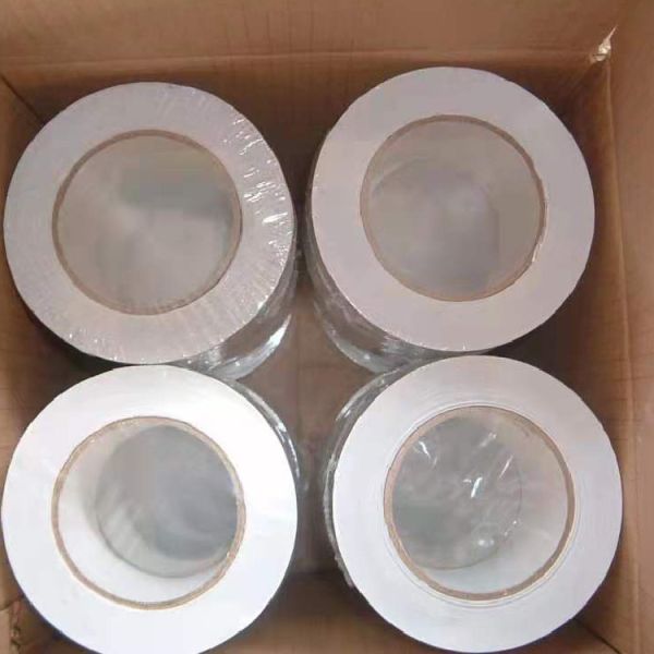 Waterproof Aluminum Foil Tape With Easy Release Silicone Yellow Color Release Paper