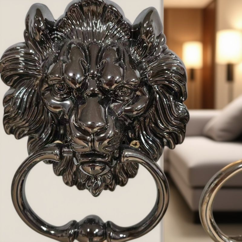 Spin Casting Lion Head Decorative Handle Zinc Alloy Metal Centrifugal Equipment