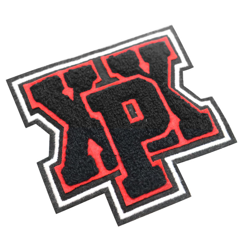 Custom Embroidered Large Patch Designer 3d Embroidery Iron on Chenille Patches for Men's Jackets