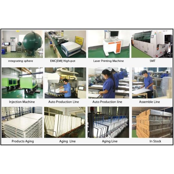 Aluminum Hanging Led Flat Panel Light 300mm 24w Power Ugr18 With 3mm Pmma