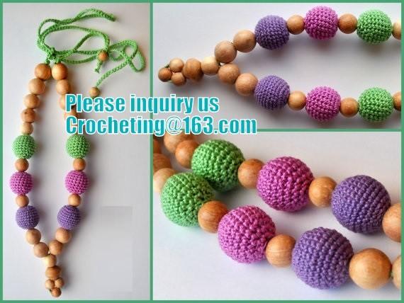 personalized pacifier clip,natural wooden beads dummy clip,pacifier holder,soother clip with amigurumi MaikVazovski