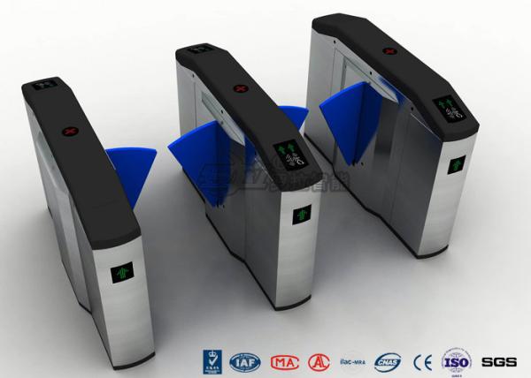 Safety Flap Barrier Gate Half Height Pedestrian Turnstile Gate 550mm Office Flap Wing Barrier