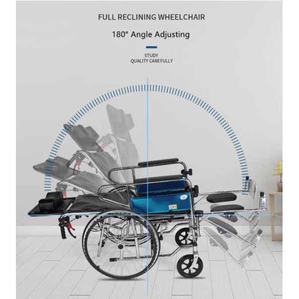 Recline Manual Mobility Walking Aids Commode Folding Wheel Chairs Walkers