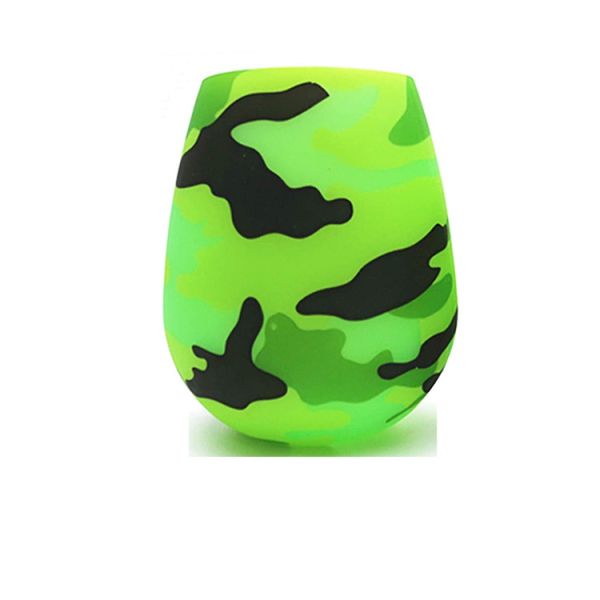 Beach Food Grade Silicone Stemless Wine Glasses 12oz Recyclable