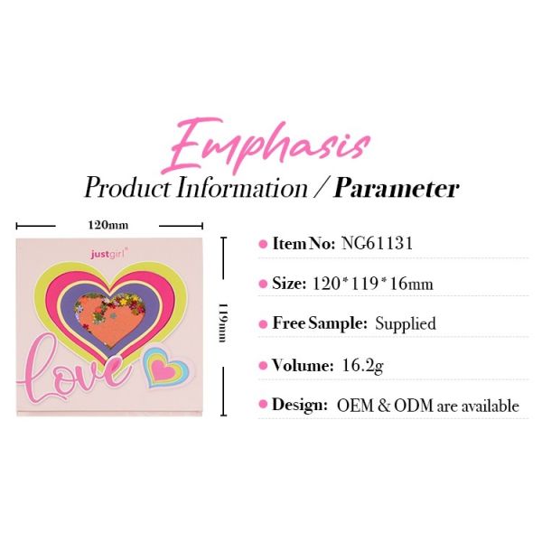 Colorful Vegan Duochrome Eyeshadow Palette Powder 16.2g Lightweight