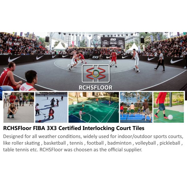 Custom PP Interlocking Sport Tiles for Basketball Badminton Courts