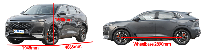 Чанган UNI-K iDD Plug In Hybrid SUV Автомобиль 1.5T 170Ps L4 135 км