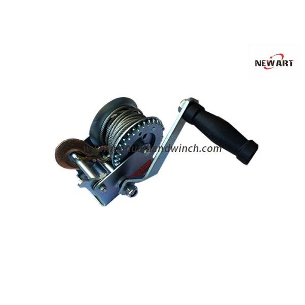 CE Standard Steel A3 Portable Manual Hand Winch For Trailer Boat 272kg Capacity