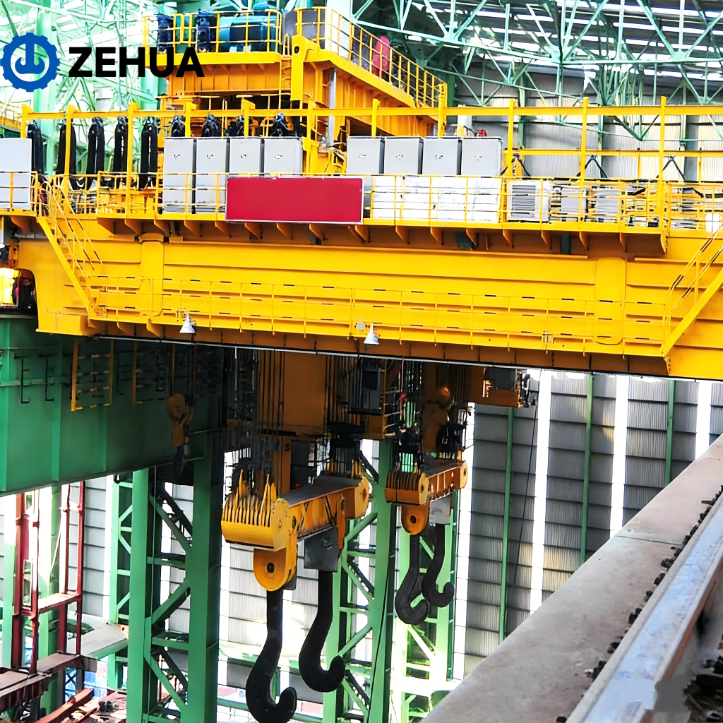 Customizable Double Girder Overhead Crane 20 Ton 50 Ton Electric Bridge Crane for Foundry Warehouse Lifting