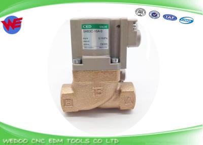 SAB3C-15A-O Sodick EDM Parts CKD Solenoid Control Valve SAB3C-15A-O