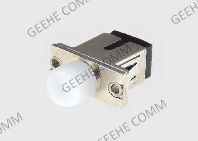 Multimode Polymer Sleeve Metal Flange Fiber Optic Hybrid Adapter FC-SC Simplex