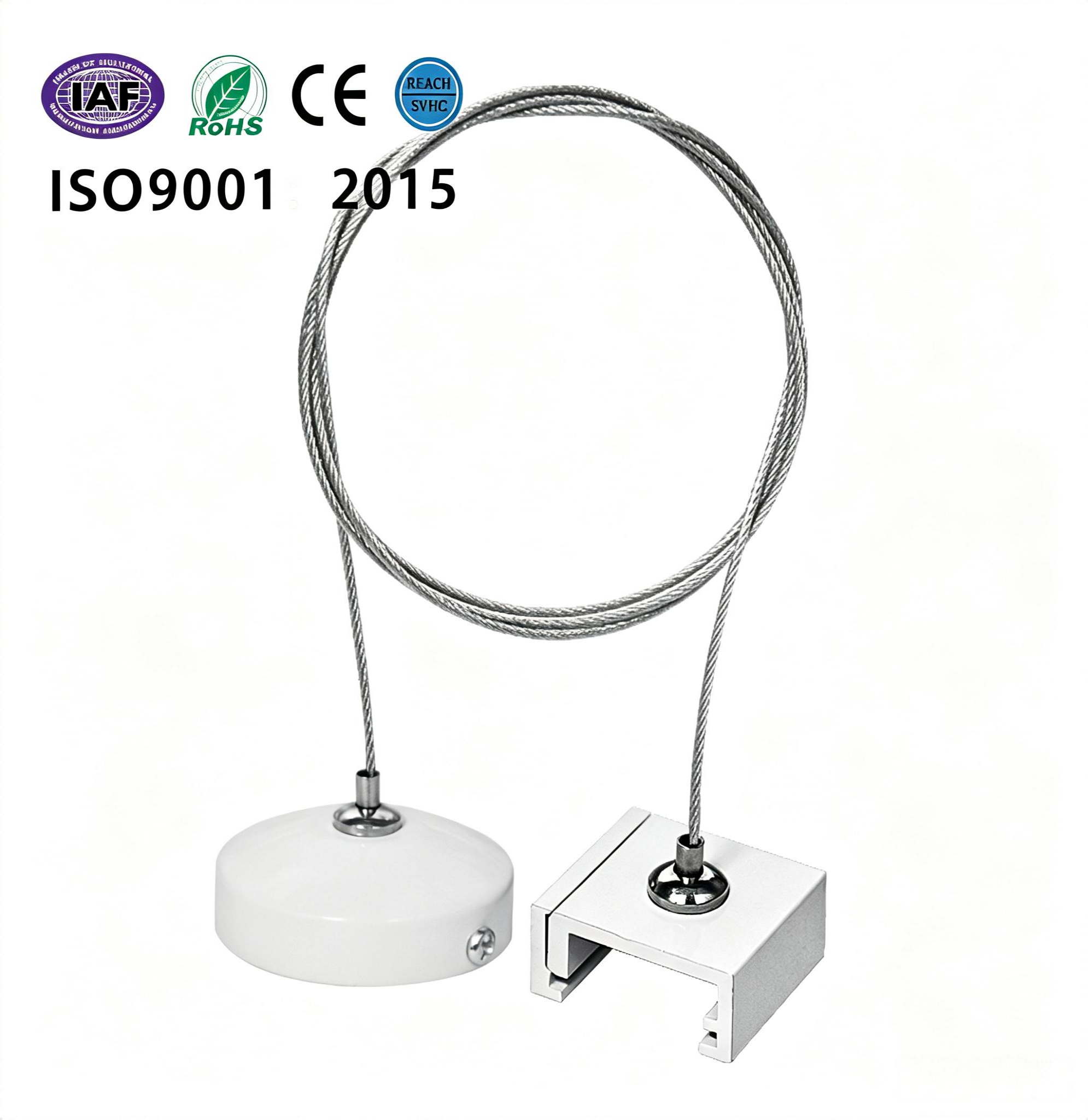 Stainless Steel Galvanized Steel Track Lighting Suspension Kits For 4 Wire / 3