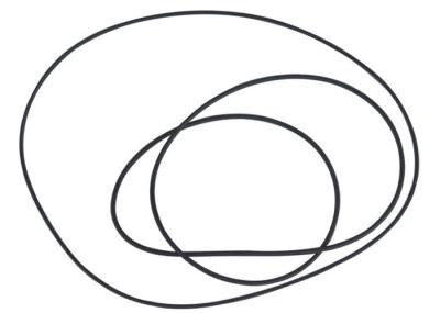 Large Size NBR EPDM FFKM Rubber O Ring AS568 Standard O Ring 40 - 90 Shore Hardness