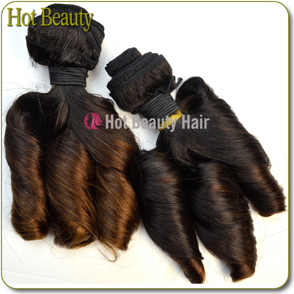 8 Inch - 18 Inch Funmi Ombre Human Hair Extensions Grade 6A 110g / Piece