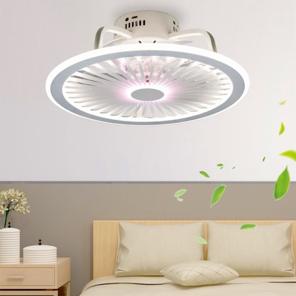 Modern Bedroom Led Smart Ceiling Fan Light Creative Study Diningroom ceiling light with fan(WH-VLL-21)