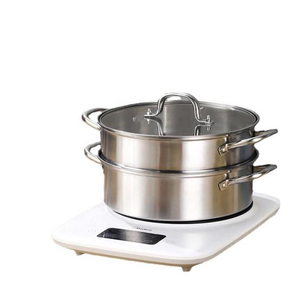 Factory 28 CM Steamer Pot Stainless Steel Dumplings Seafood Rice Cooking Food Steamer Pot For Sale