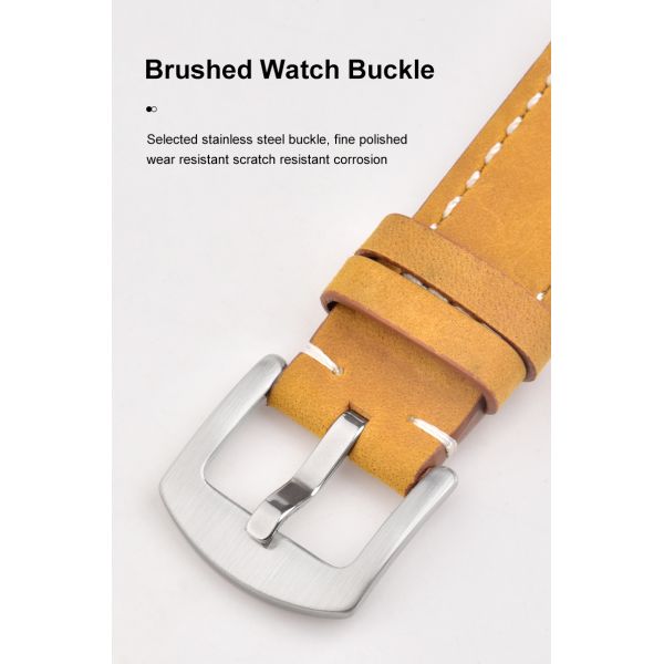 Custom Soft Satin-Finish Leather Watch Strap